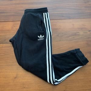 Adidas three stripe joggers